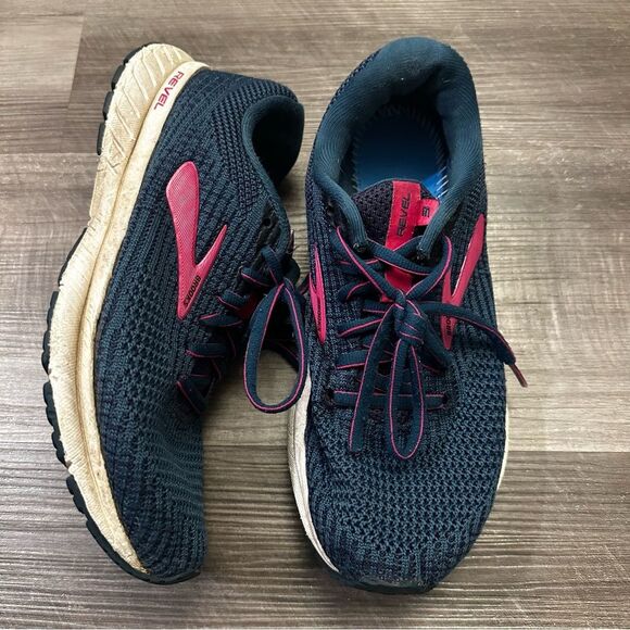 Brooks Women's Revel 3 Running Shoes blue navy size 8 - Picture 3 of 12